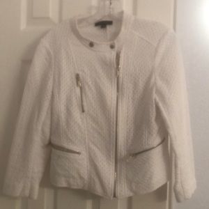Ann Taylor eyelet Moto jacket